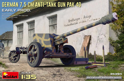 German 7,5 cm Anti-Tank Gun PAK 40 Early