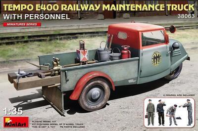 Tempo E400 Railway Maintenance Truck w/Personnel