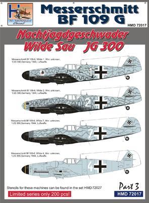 Messerschmitt BF 109 G Nachtjagdgeschwader Wilde Sau JG 300 part 3