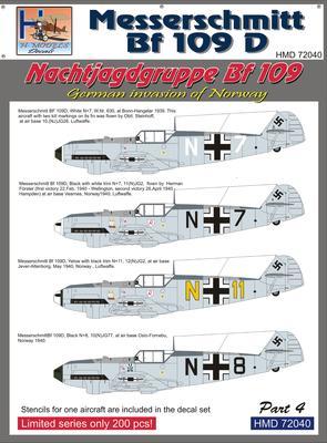 Messerchmitt BF 109D - Nachtjagdgruppe BF 109 - German invasion of Norway part 4