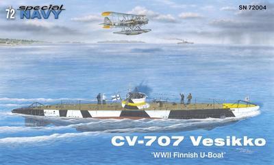 CV-707 Vesikko "VWII Finnish U-Boat" 1:72