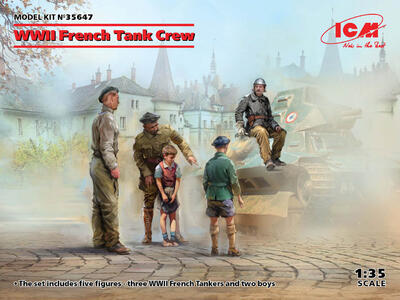 WWII French Tank Crew (5 figures) 1:35