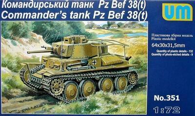Pz Bef 38(t) Commander's tank