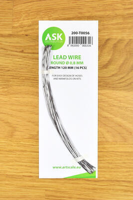 Lead Wire - Round O 0,8 mm x 120 mm (16 pcs)