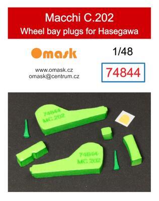 74844 1/48 Macchi C.202 wheel bay plugs (for Hasegawa)
 - 1
