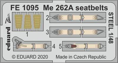 Me 262A upínací pásy OCEL 1/48 lept