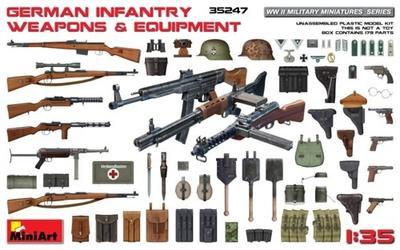 German Infantry & Equipment -zbraně, přilby, hodnosti, medaile, mapy.. 