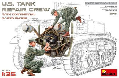 US Tank Repair Crew w/ Continental W-670 Eng. (1:35)