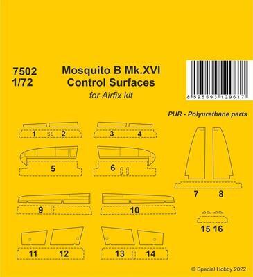 Mosquito B Mk.XVI Control Surfaces / for 1/72 Airfix kit 