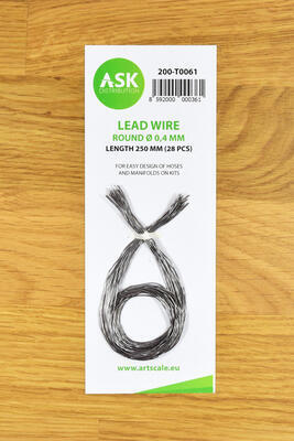 Lead Wire - Round O 0,4 mm x 250 mm (28 pcs)