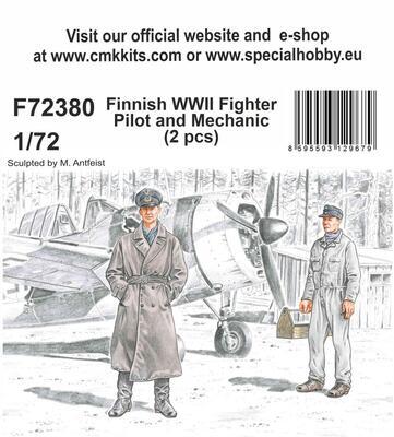 Finnish WWII Fighter Pilot and Mechanic 1/72, resin