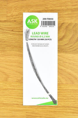 Lead Wire - Round O 0,2 mm x 120 mm (30 pcs)