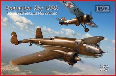 September Sky 1939 - 2 in 1 - PZL P.11a and PZL 37B Łoś