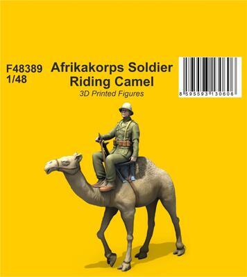 Afrikakorps Soldier Riding Camel 3D Printed