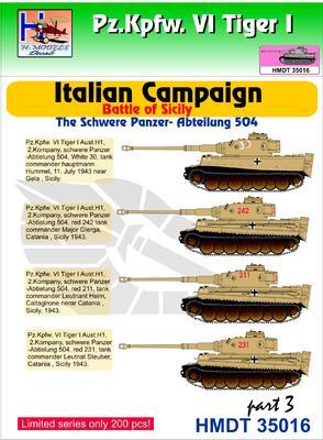 Pz.Kpfw. VI Tiger I - Italian Campaign - Battle of Sicily - schwere abt. 504 part 3 - 1