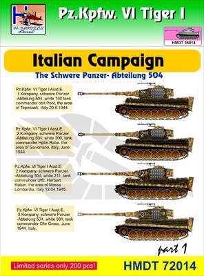 Pz. Kpfw. VI Tiger I - Italian Campaign - The Schwere Panzer-Abteilung 504 part 1 - 1