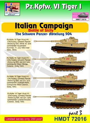 Pz. Kpfw. VI Tiger I - Italian Campaign - Battle of Sicily  part 3 - Schwere Abteilung 504 - 1