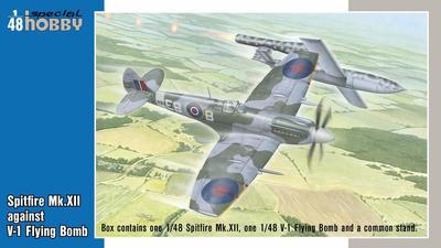 Spitfire Mk.XII aginst V-1 Flying Bomb 