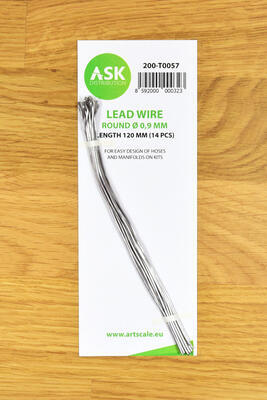 Lead Wire - Round O 0,9 mm x 120 mm (14 pcs)