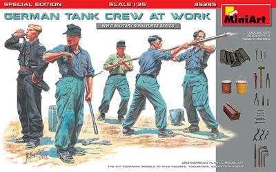 German Tank Crew at Work - 1
