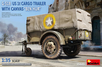 G-518 US 1t Cargo trailer with canvas "BEN HUR" - 1