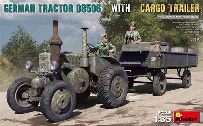 GERMAN TRACTOR D8506 WITH CARGO TRAILER - 1
