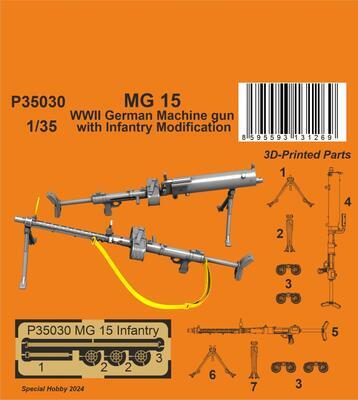 MG 15 WWII German Machine gun with Infantry Modification