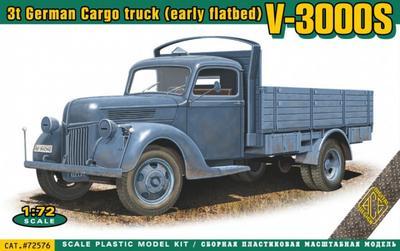 3t German Cargo Truck (Early Flatbed) V-3000S - 1