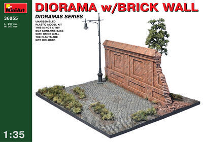 Diorama With Brick Wall