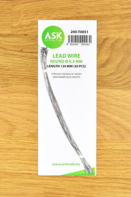 Lead Wire - Round O 0,3 mm x 120 mm (30 pcs)