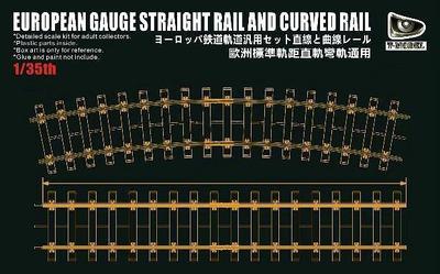 European Guage Straight Railand Curved Rail, Total 180mm