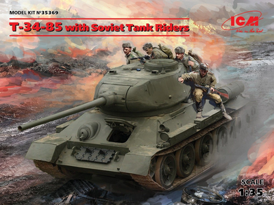 T-34-85 w/ Sowiet Tank Riders - 1