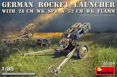 German Rocket Launcher With 28 CM WK SPR & 32 CM WK Flamm 