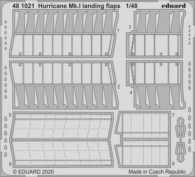 Hurricane Mk.I landing flaps 1/48, lept