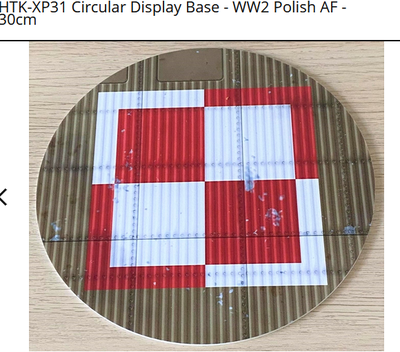 Circular Display Base - WW2 Polish AF - 20cm, plast