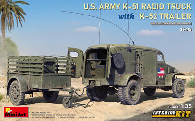 US Army K-51 Radio w/K-52 Trailer