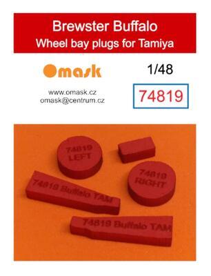 74819 1/48 Brewster Buffalo wheel bay plugs (for Tamiya) - 1