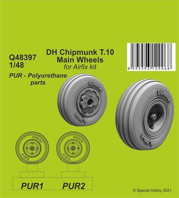 DH Chipmunk T.10 Main Wheels, resin