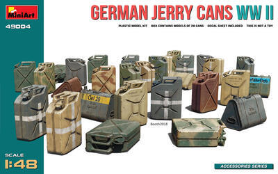 German Jerry Cans WWII (28 pcs., incl.decals)