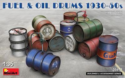 Fuel & OIL Drums 1930-50s - 1