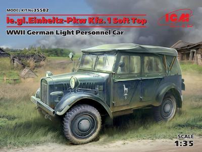 le.gl.Eheitz-Pkw Kfz.1 Soft Top - WWII German Light Personnel Car - 1