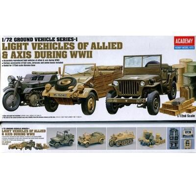 Ground Vehicles Set 1:72 Allied & Axis WWII