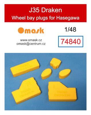 74840 1/48 J35 Draken wheel bay plugs (for Hasegawa)
 - 1