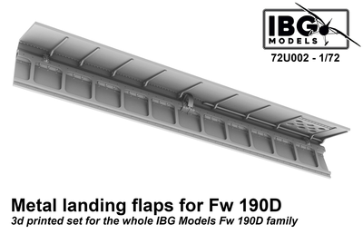 Metal flaps for Fw-190D family 3D set