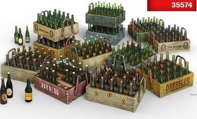 Beer Bottles & Wooden Crates 1:35