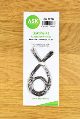 Lead Wire - Round O 0,6 mm x 250 mm (20 pcs)