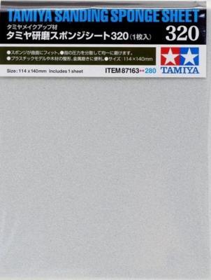 Tamiya - pružná brusná deska, zrnitost 320, 114x140 mm