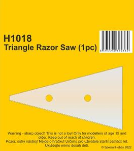 Triangle Razor Saw, náhradní žiletka do pilky H1020, šikmé ostří. 