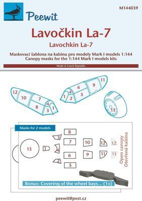 Canopy Mask Lavochkin La-7 (MARK I.MODELS)