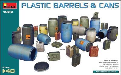 Plastic Barrels and Cans (32 pcs.)